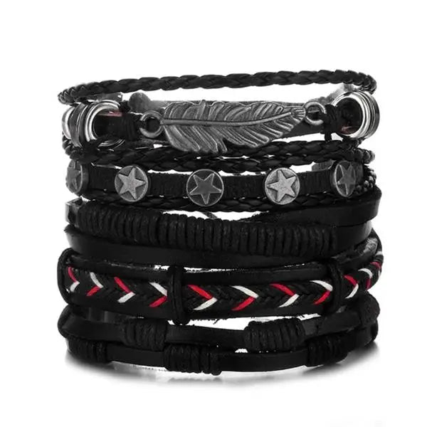 IFMIA Vintage Multi-layer Leather Bracelet Ladies Men's Bracelet Jewelry Bracelets Bangles New Style Party Gift Bohemian Gifts