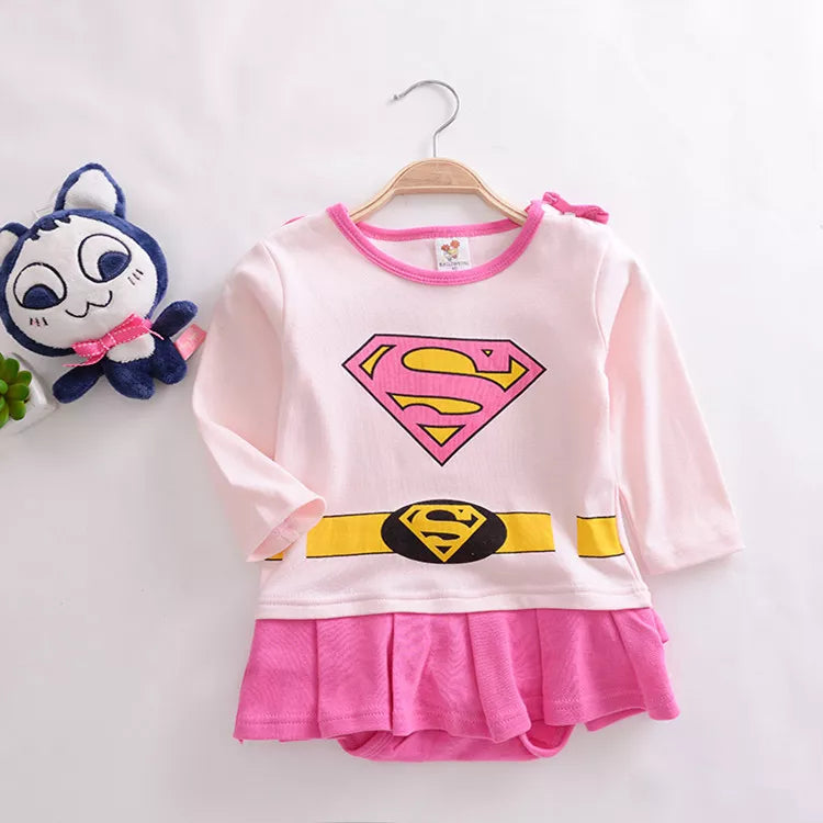 Baby Boy Anime Romper Cartoons Long Sleeve + Smock Halloween Christmas Costume Gift Boys Summer Rompers Spring Autumn Clothing