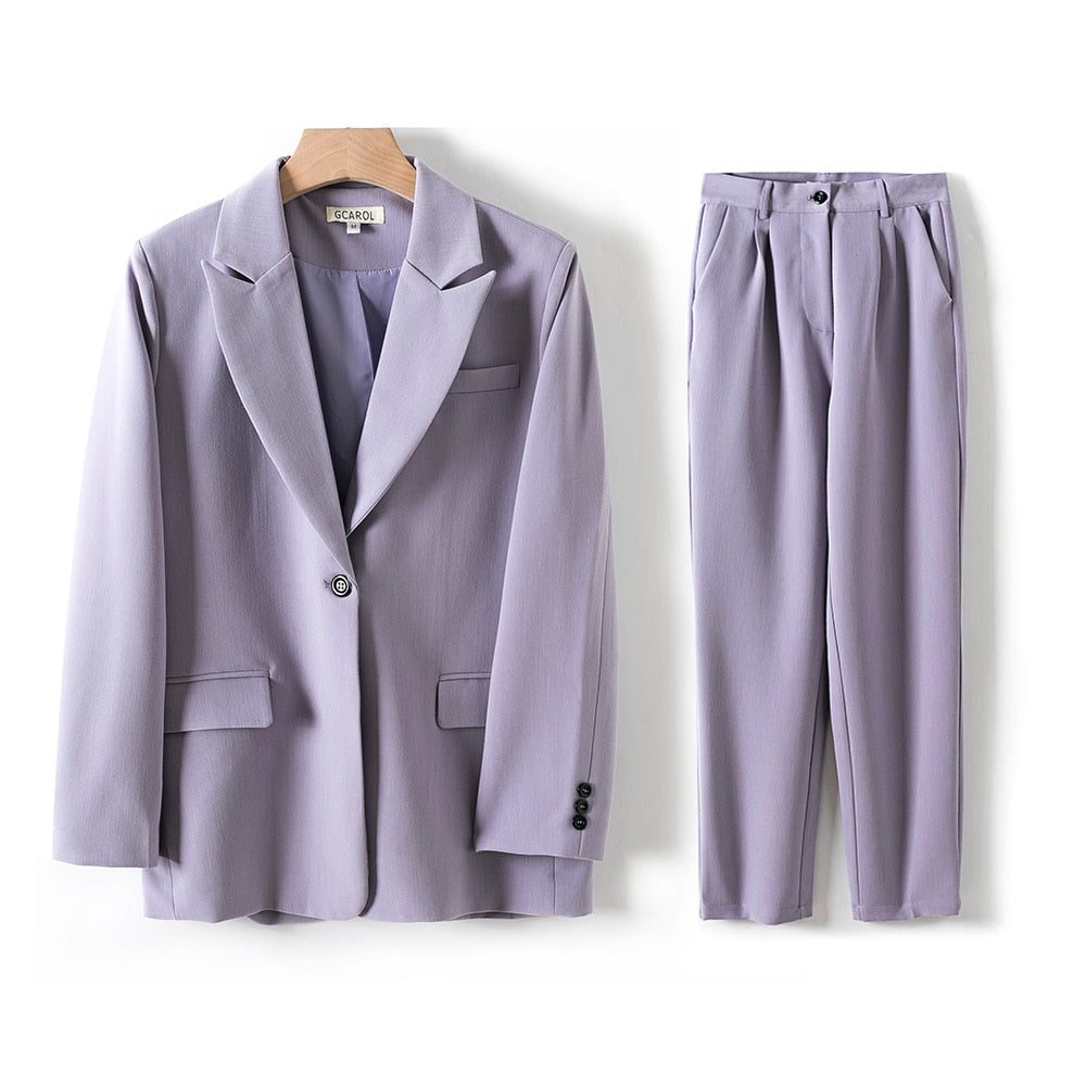 EtherealBe Blue Tailored office wear pantsuit for women