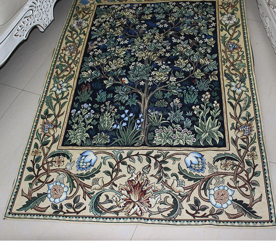 Home Textile Decoration Tapestry William Morris - Tree of life Green Belgium 89*68cm Wall Hanging Painting PT-35