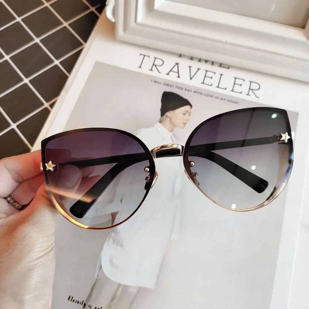 Sexy Ladies Cat Eye Women's Sunglasses Fashion High Quality Brand Gradient Shades Glasses Female Sunglasses Oculos Vintage