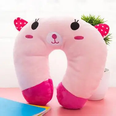 Baby Pillow Multi-Animals Design Plush Super Soft Kids Headrest   Neck Protector Travel Toys for 0-4 Years YYT101
