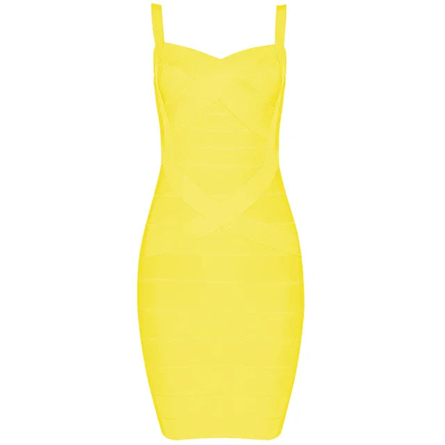 Women'S Sexy Bandage Dresses Christmas Autumn Sleeveless Spaghetti Belt Stretching Fitness Club Party Dress Mini Bodyconvestodos