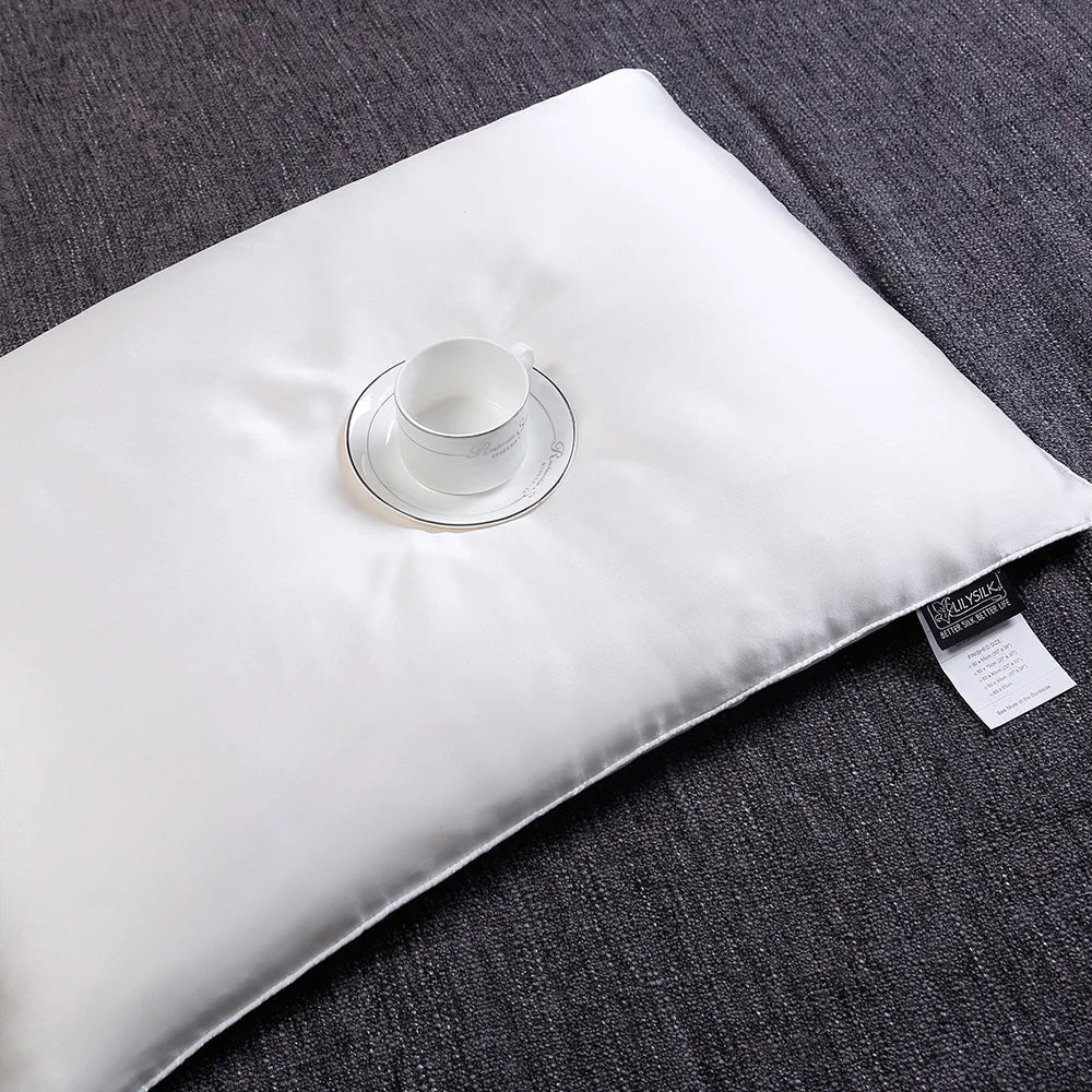 LILYSILK 100 Silk Filled Pillow Silk Shell 1 Pcs Pure Natural Filling for Sleeping Luxury Home Textile Free Shipping