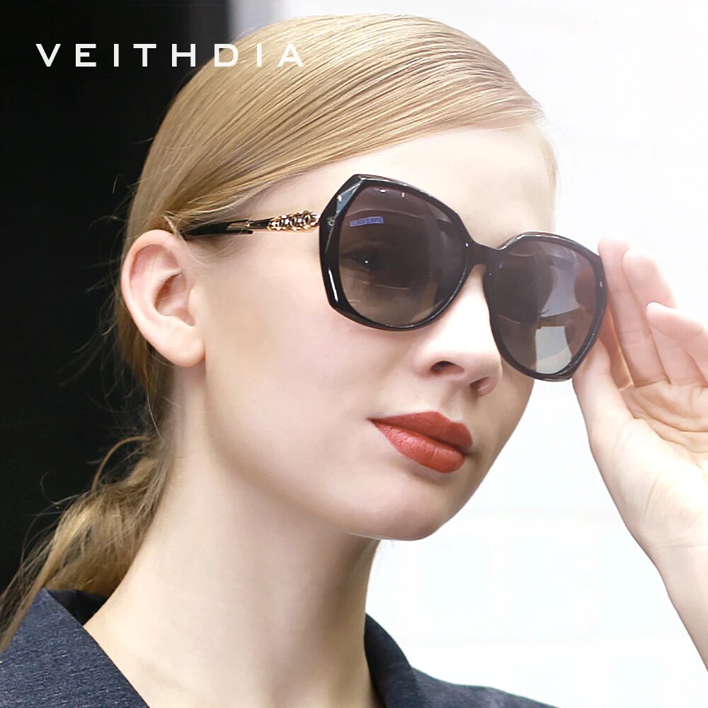 VEITHDIA Women's Sunglasses Fashion Polarized UV400 Gradient Lens Luxury Ladies Designer Eyewear Accessories For Female 3159