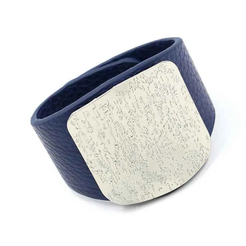 Leather Wide Wrist Bracelet