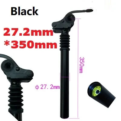E-Bike Electric Folding Bike Shock Absorber Seat Post Alloy 25.4mm 27.2mm 28.6mm 31.8mm 33.9mm 34mm Folding Flipped Seat Post