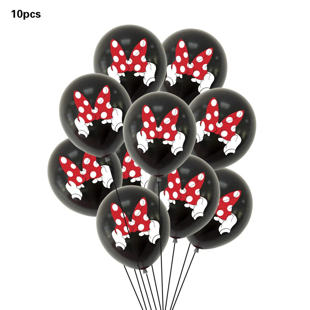 Disney Minnie Mouse 1st birthday decor baby girl favor Party decor for baby girl diy birthday balloon decor baby shower gifts