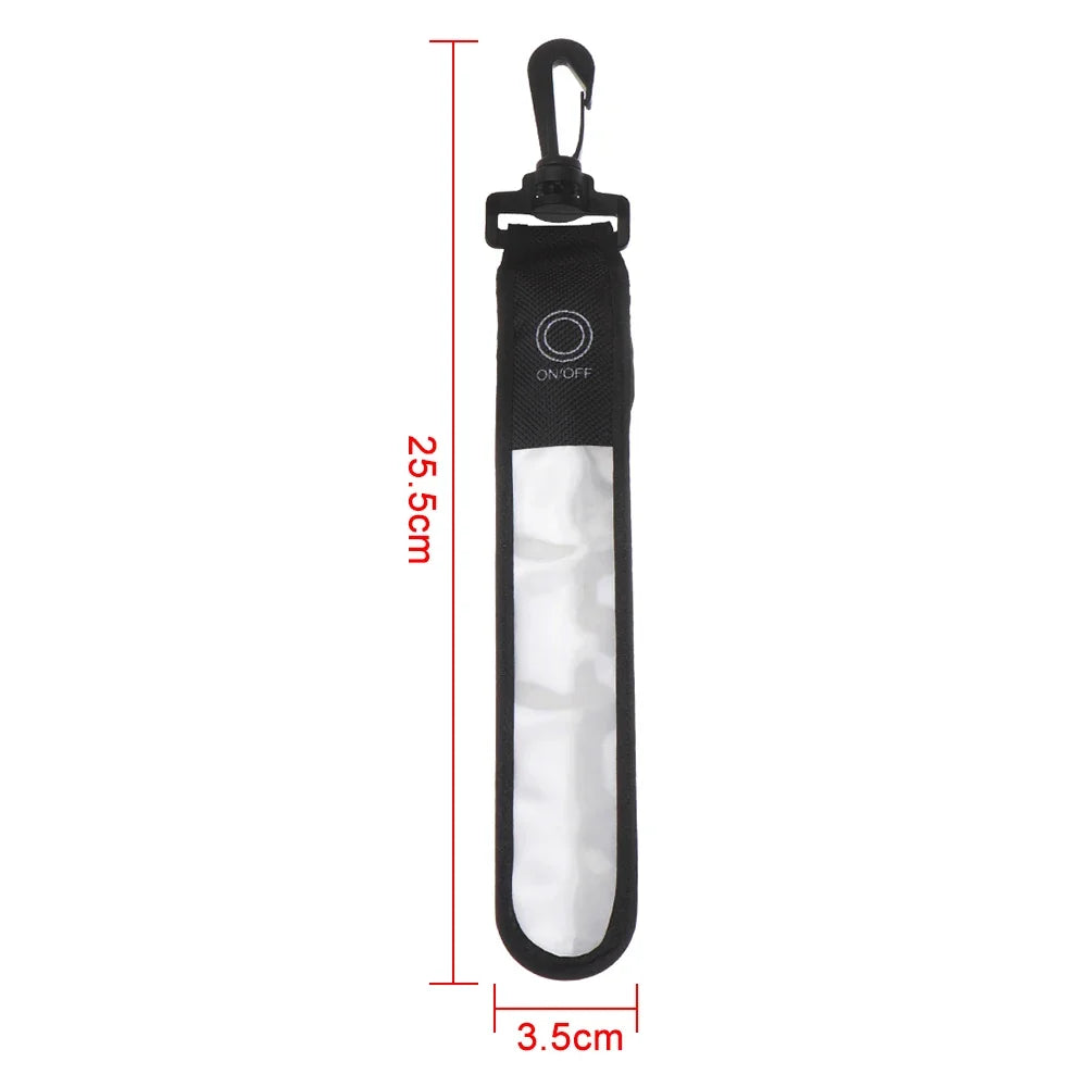 1Pc LED Glowing Luminous Reflective Safety Alert Hand Strap Wristband Bicycle Armband Light Backpack Hanging Light Night Running
