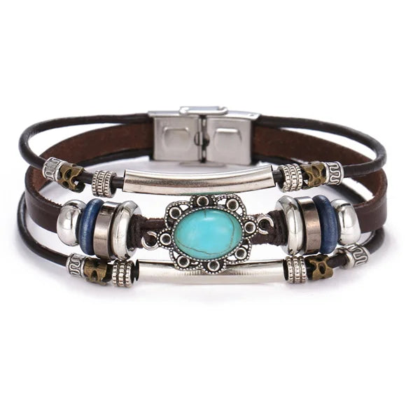 IFMIA Vintage Multi-layer Leather Bracelet Ladies Men's Bracelet Jewelry Bracelets Bangles New Style Party Gift Bohemian Gifts