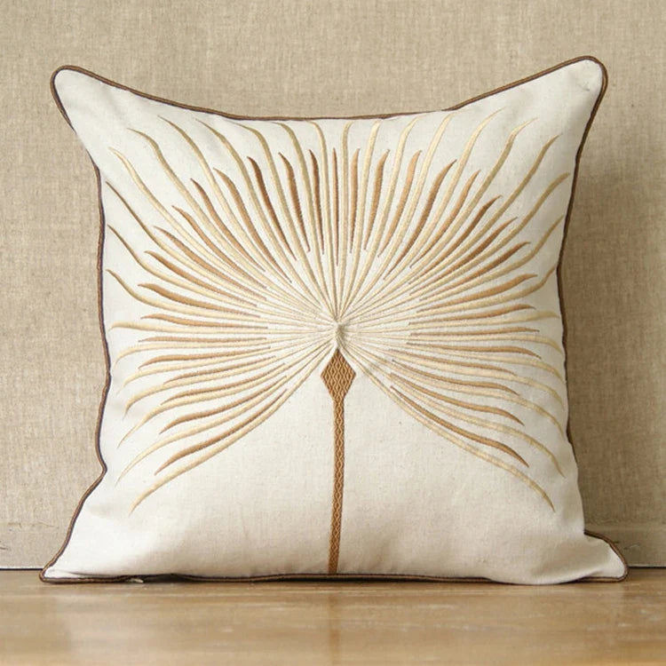 High fashion dandelion pillow rustic embroidery cotton linen pillow cases home decoration sofa Cushion covers cushion sets