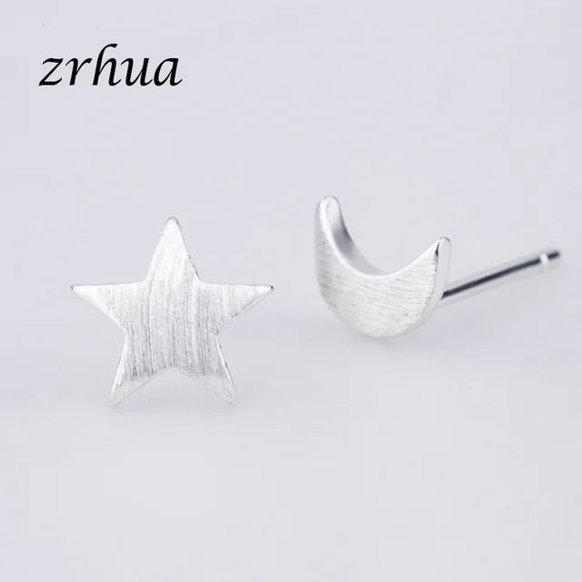Newest 925 Sterling Silver Needle Women's Jewelry Cute Chic Stud Earrings for School Girls Kids Lady Birthday Gifts S925 Stamp
