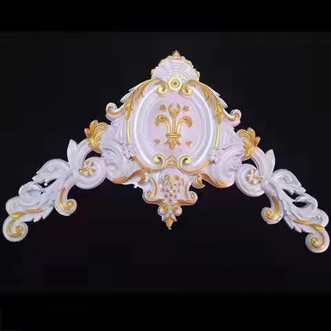 European style ceiling corner flower background wall passway decorative wall stickers Wedding home decoration non-wood carvings