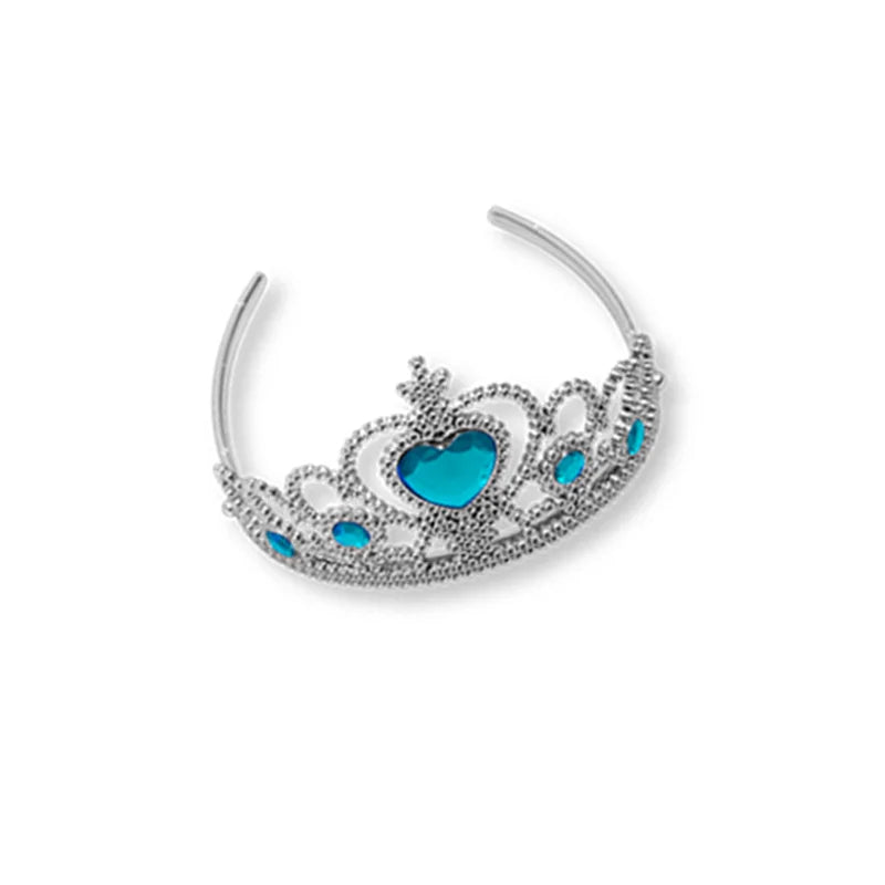 Girls Elsa  Kids Princess Accessories Set 2Pcs Crown Crystal Magic Stick for Child Cospaly Performance Costume Birthday Gifts
