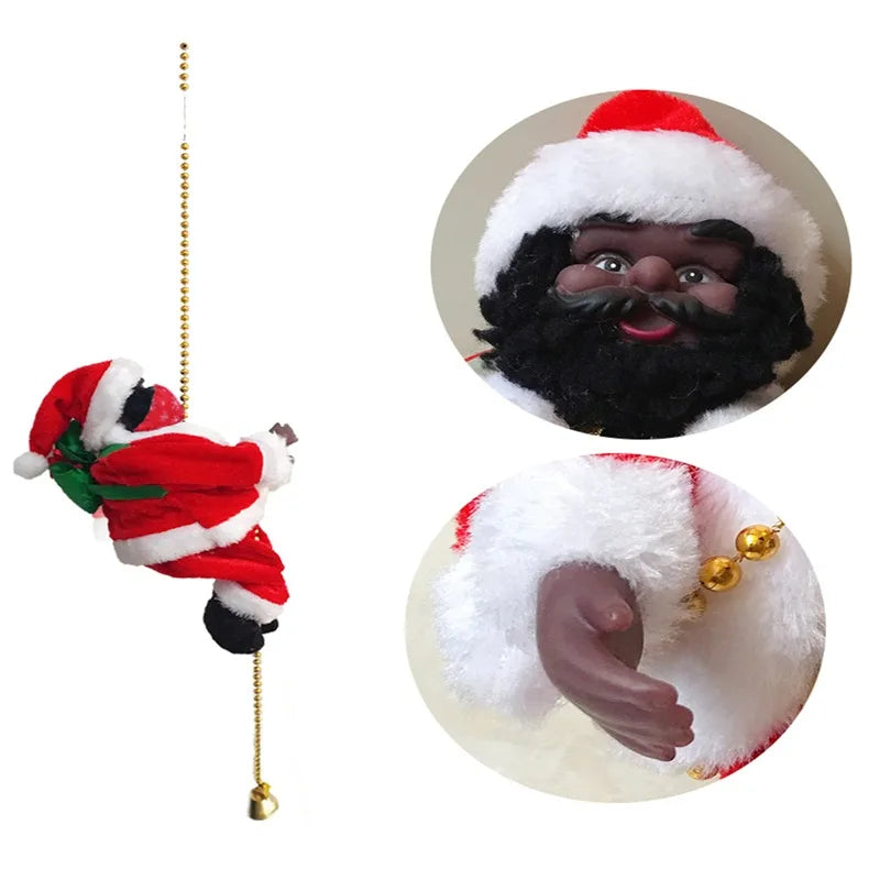 Marry Christmas Santa Claus Hanging Doll Window Navidad Christmas Tree Ornament Xmas Outdoor Door Wall Decoration New Year 2022