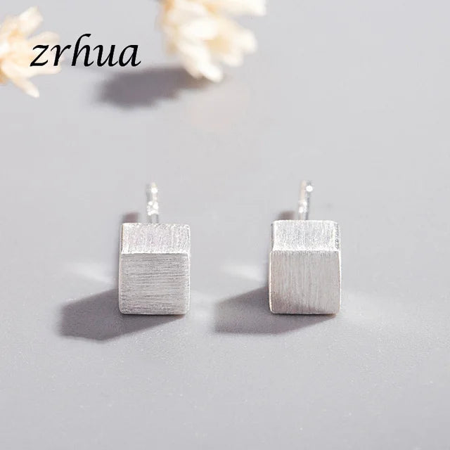 Newest 925 Sterling Silver Needle Women's Jewelry Cute Chic Stud Earrings for School Girls Kids Lady Birthday Gifts S925 Stamp