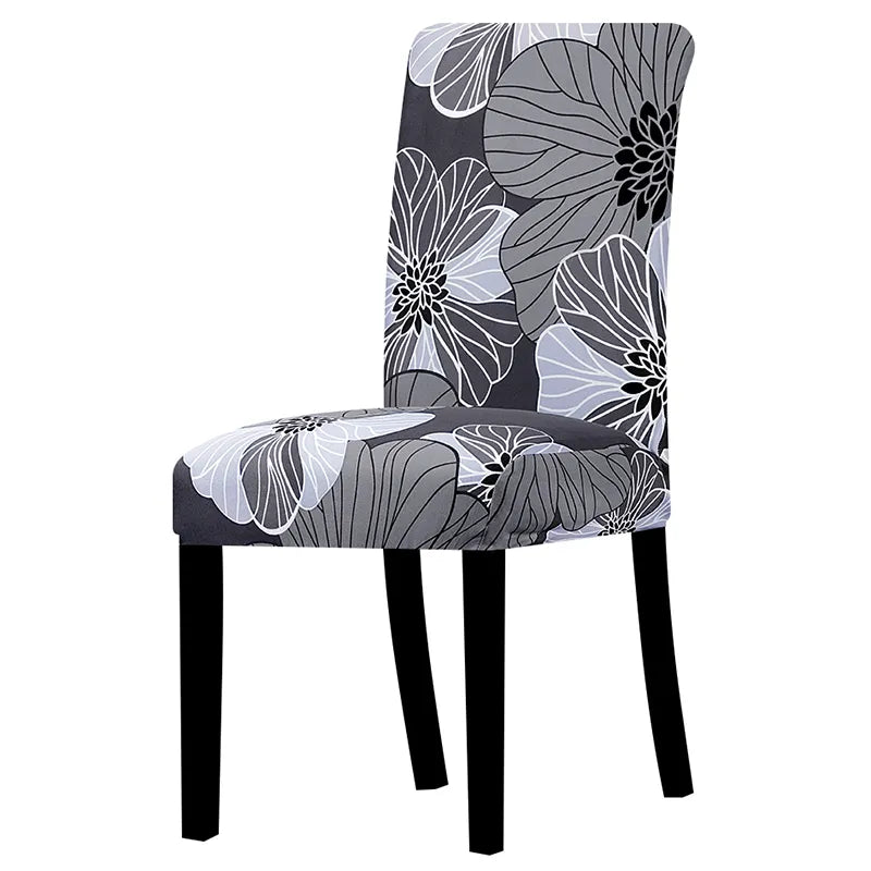 Chair Cover Printed Stretch Anti-dirty Elastic Seat Cover used For Wedding Party Home Kitchen Dining Room office living room