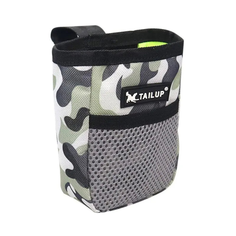 Pet Hands Free Training Waist Bag Dog Puppy Feed Pouch Outdoor Portable Camouflage Dogs Food Treat Pouch Waterproof Cloth Bag