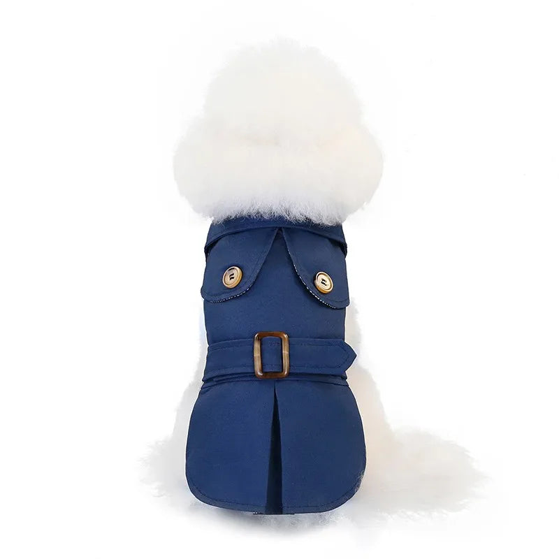 Fashion British Style Pets Dog Clothes Winter Thicken Jacket Coat Costumes Hoodies Chihuahua Clothes For Small Puppy Dogs Cat