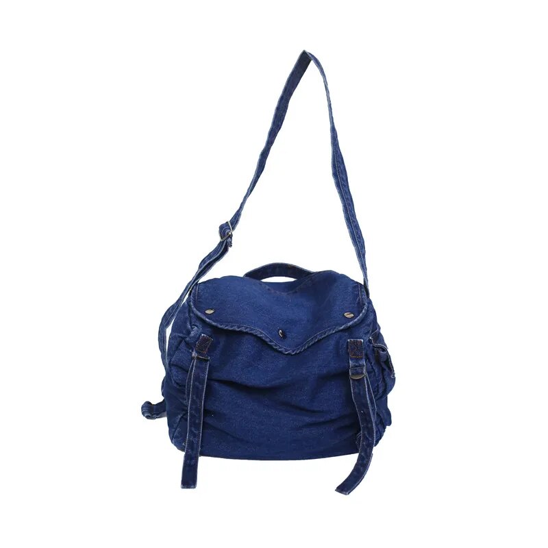 Women Denim Blue Shoulder Bag New Design Brand Female Canvas Jeans Tote Handbags Large Vintage Crossbody Travel Mochila