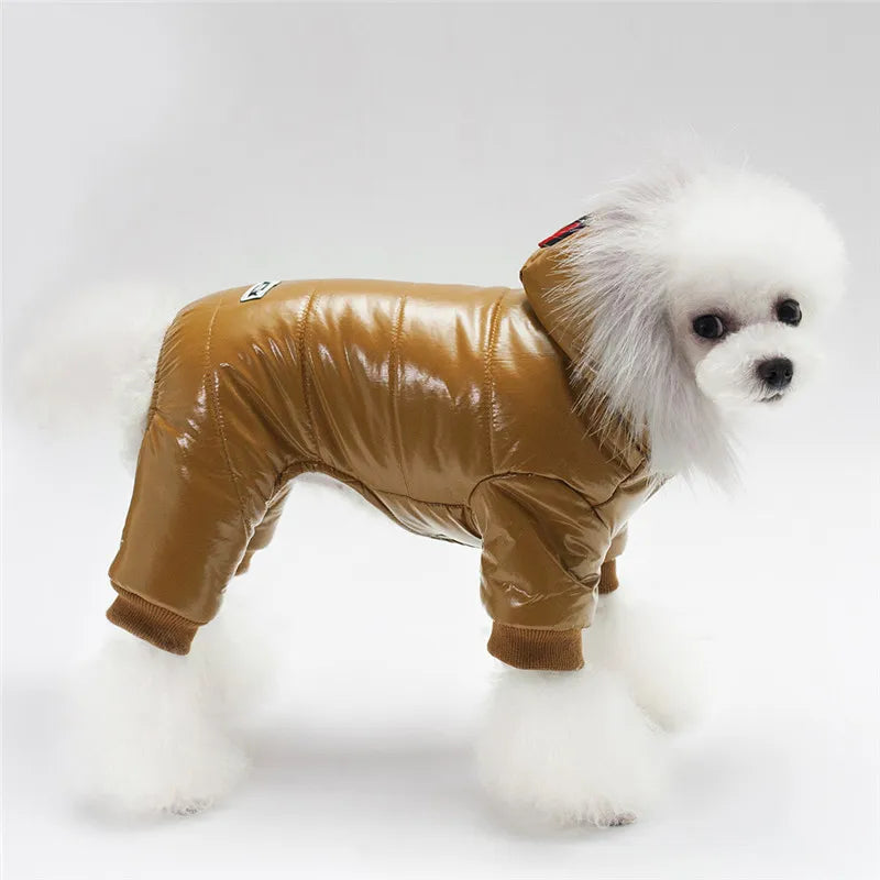 Pet Dog Clothes Coat Winter Warm Outerwear Thicken Dog Clothing Wadded Jacket Fashion Pet Cat Products Clothes For Dog Puppy Cat