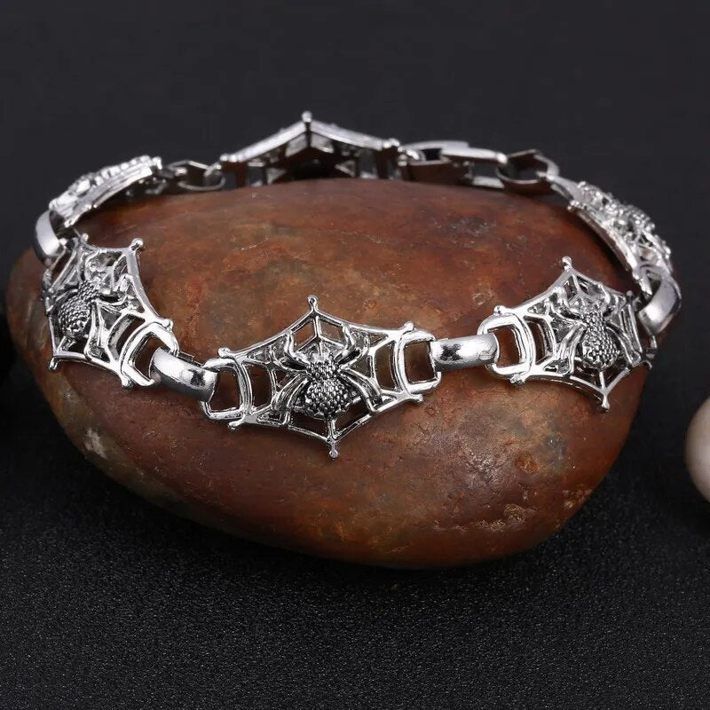 Black Fire Dragon Beads Bracelets Men Vintage Halloween Jewelry Alloy Metal Bracelets&Bangles Homme Drop Shipping