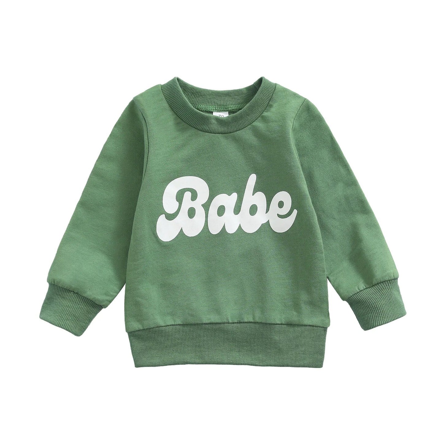 FOCUSNORM 4 Colors Lovely Baby Girls Boys Sweatshirt Tops Outfits 0-3Y Letter Printed Long Sleeve Pullover Outwear
