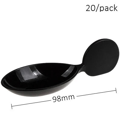 20 Pieces x Home Party Disposable Plastic Tableware Supplies, 70*44mm/60ml Petal Dessert Cake Bowl