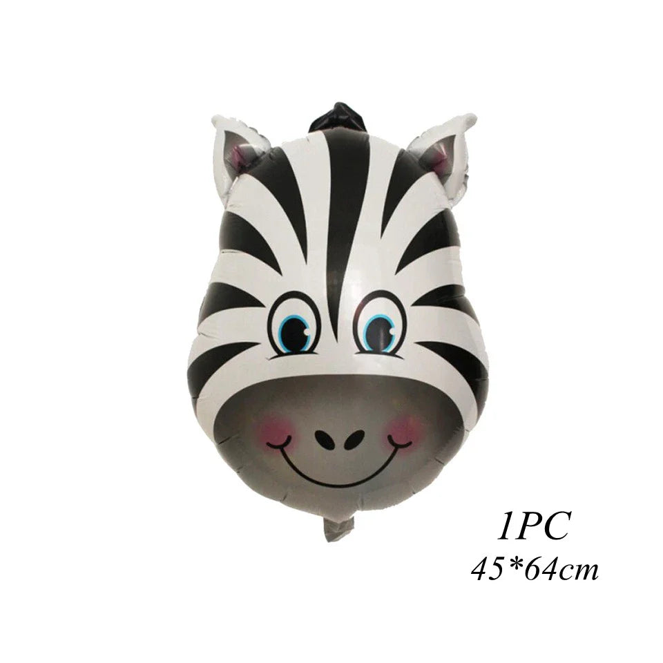 1PC 16inch Animal Digital Foil Balloons Party Decoration Happy Birthday Number Ball Decoration Ballon Gift Party Supplies