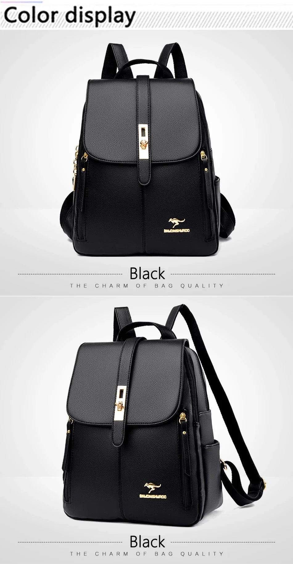 Women Large Capacity Backpack Purses High Quality Leather Female Vintage Bag School Bags Travel Bagpack Ladies Bookbag Rucksack