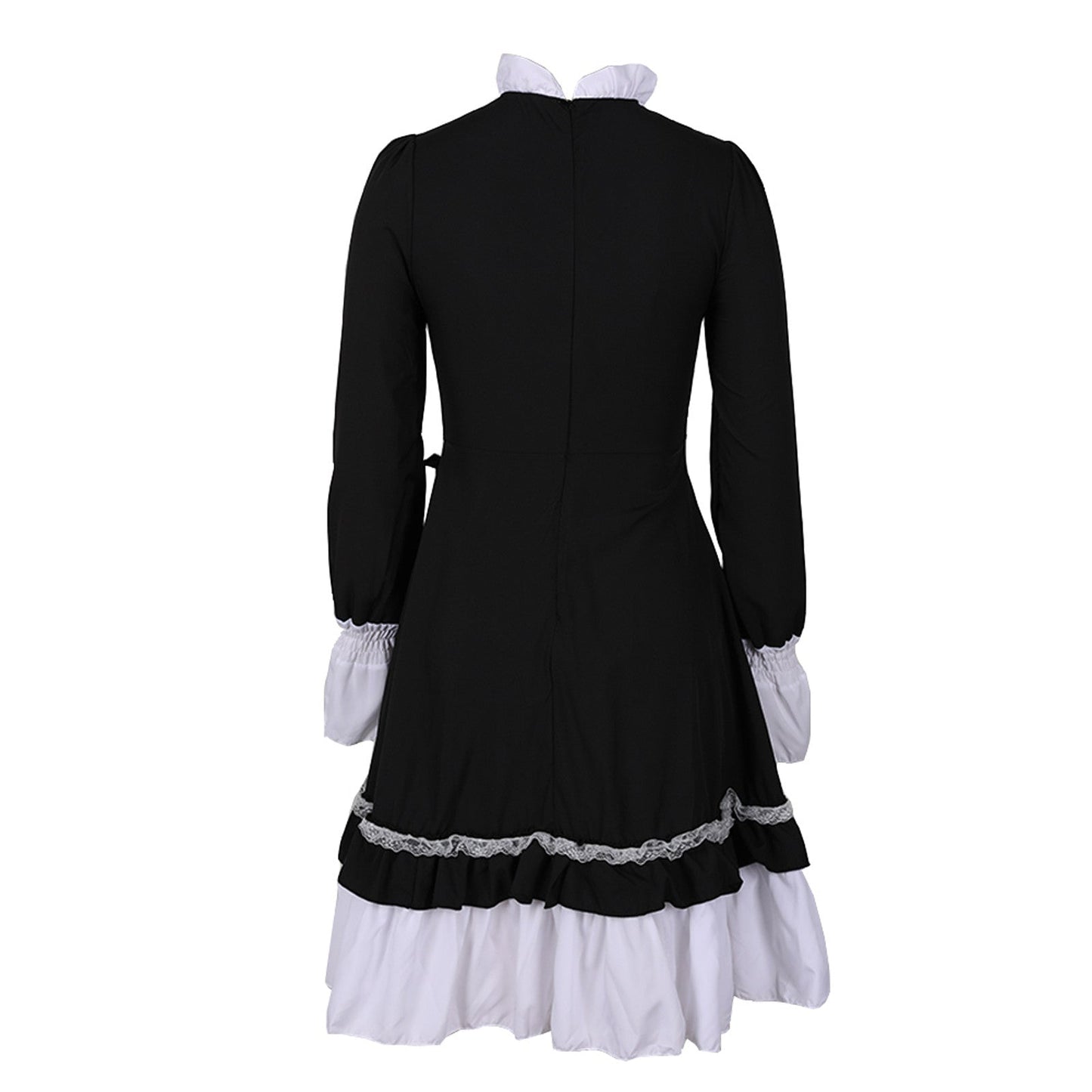 Gothic Lolita Dress For Women Cute Girls Lovely Maid Dress Vintage Ruffles Lace Medieval Elegant Party Dresses Cosplay Costume