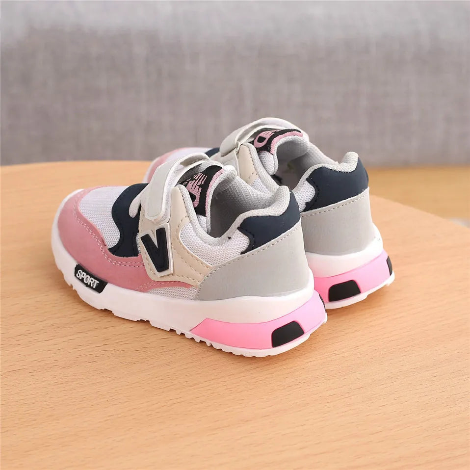 Spring Autumn Kids Shoes Baby Boys, Girls, Children's Casual Sneakers, Breathable Soft Anti-Slip Running Sports Shoes.