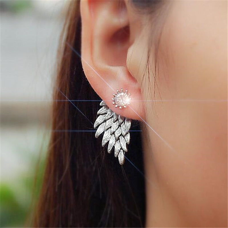 New Crystal Flower Drop Earrings for Women Fashion Jewelry Gold Colour Rhinestones Earrings Gift for Party Best Friend