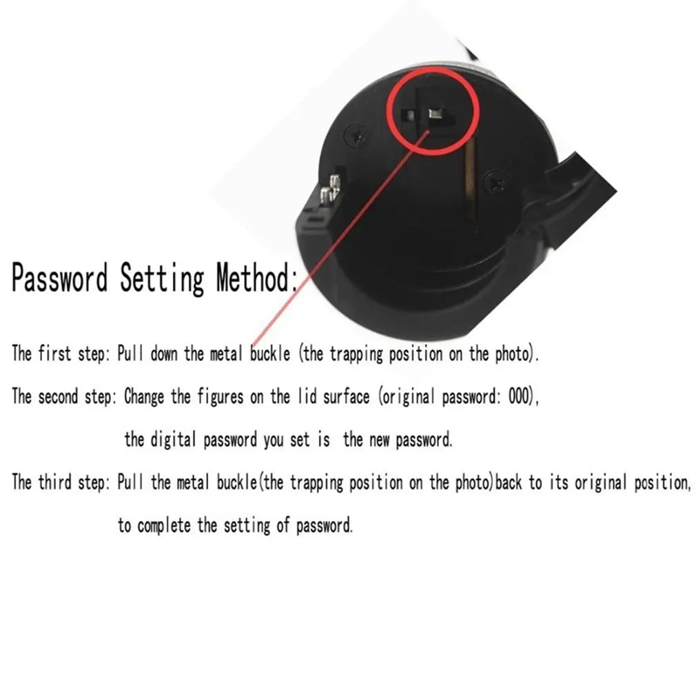 Plastic Bottle Password Lock Combination Lock Wine Stopper Vacuum Plug Device Preservation For Furniture Hardware Wine Accessor