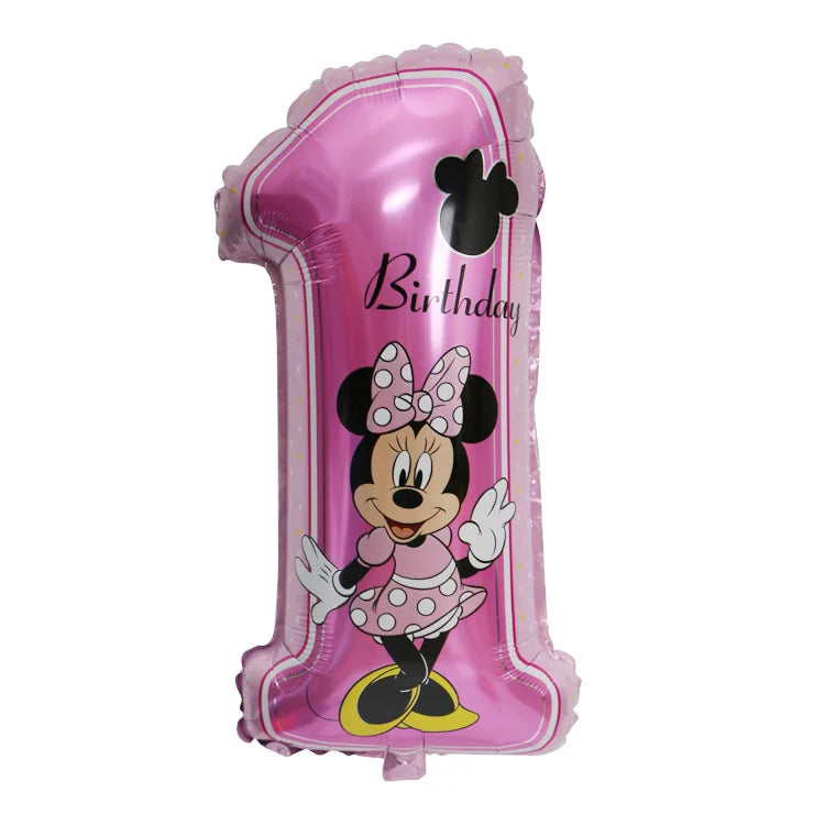 Disney Minnie Mouse 1st birthday decor baby girl favor Party decor for baby girl diy birthday balloon decor baby shower gifts