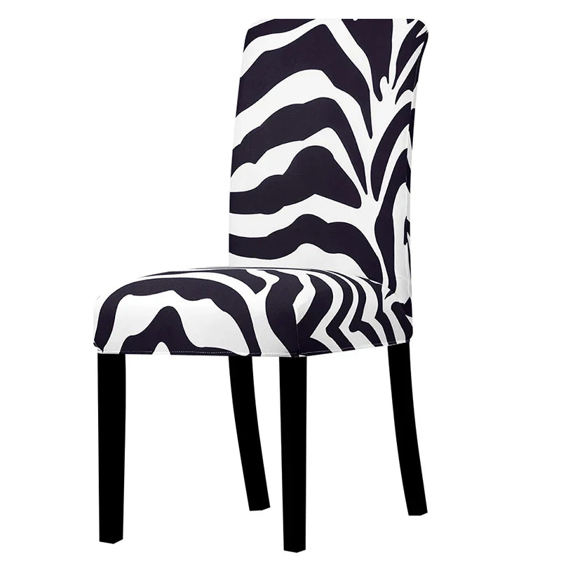 Chair Cover Printed Stretch Anti-dirty Elastic Seat Cover used For Wedding Party Home Kitchen Dining Room office living room