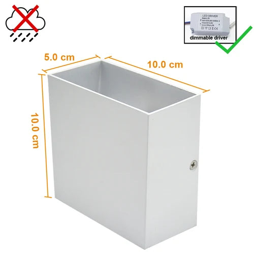 wall light lamps outdoor lighting 6W lampada LED Aluminium rail project Square LED lamp bedside lights bedroom wall decor arts