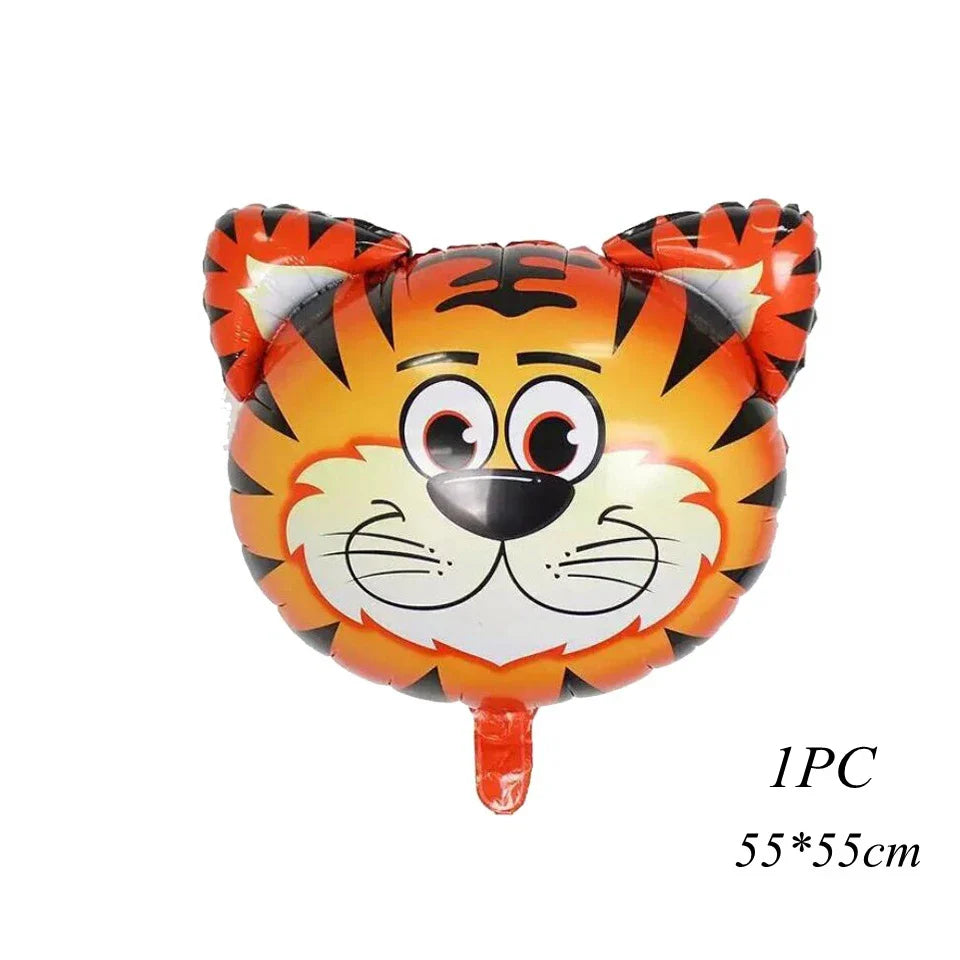 1PC 16inch Animal Digital Foil Balloons Party Decoration Happy Birthday Number Ball Decoration Ballon Gift Party Supplies
