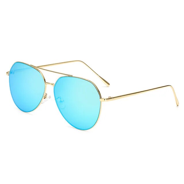Mirror Sunglasses For Women 2021 Retro Glasses Women's Sunglasses Metal Points Polit Sun Glasses Lunettes femme oculos UV400