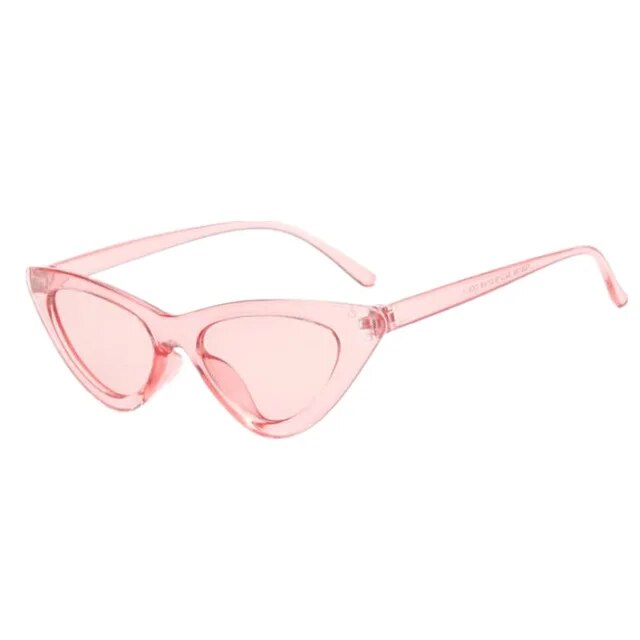 New fashion cute sexy women's sunglasses cat eye female retro brand designer triangle small sunglasses female uv400