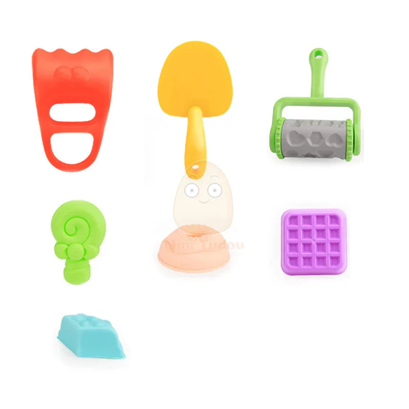 Summer Silicone Soft Baby Beach Toys Kids Play Set Beach Cart Ducks Bucket Sand Molds Tool Water Game