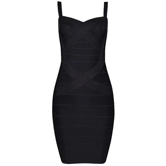 Club Ready Sleeveless Spaghetti Belt Stretching Fitness Club Mini Dress