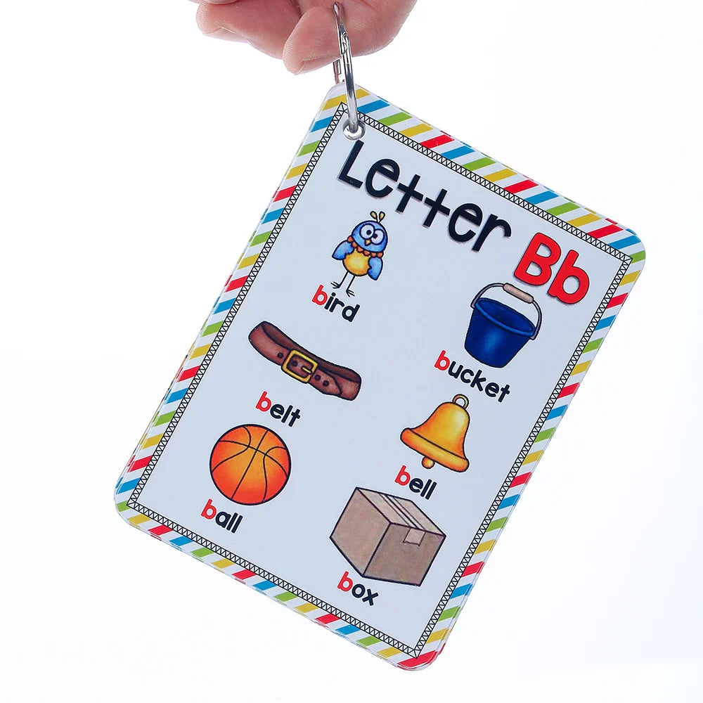 Alphabet 26 Letters 156 Phonics Words English Flash Cards Early Development Educational Toys Children Kids Montessori Learning T