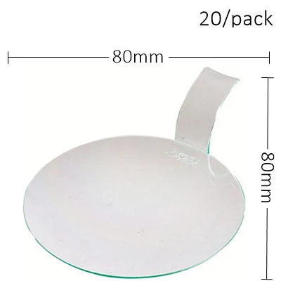 20 Pieces x Home Party Disposable Plastic Tableware Supplies, 70*44mm/60ml Petal Dessert Cake Bowl