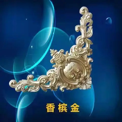 European style ceiling corner flower background wall passway decorative wall stickers Wedding home decoration non-wood carvings