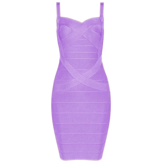 Women'S Sexy Bandage Dresses Christmas Autumn Sleeveless Spaghetti Belt Stretching Fitness Club Party Dress Mini Bodyconvestodos