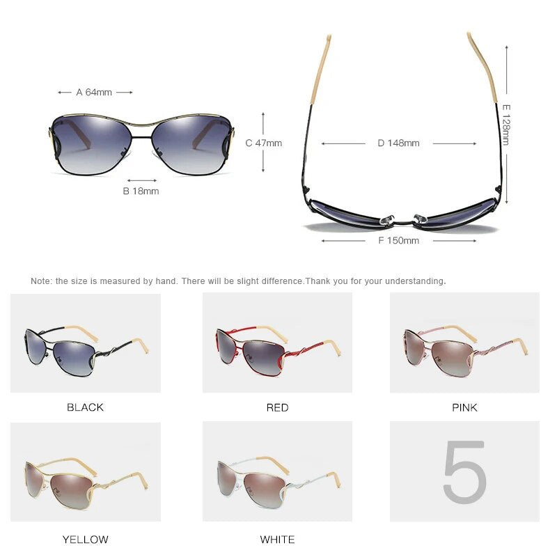 YSYX Polarized Women's Sunglasses Big Frame Fashion Sun Glasses For Women New Vintage Butterfly Female Eyewear Sunglasses  E-914