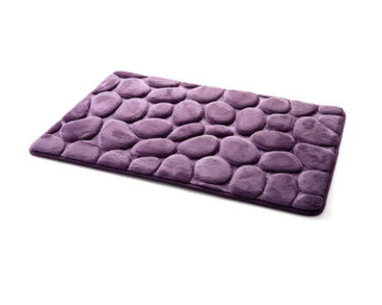40*60CM Coral Fleece Bathroom Memory Foam Rug Kit Toilet Pattern Bath Non-slip Mats Floor Carpet Set Mattress for Bathroom Decor