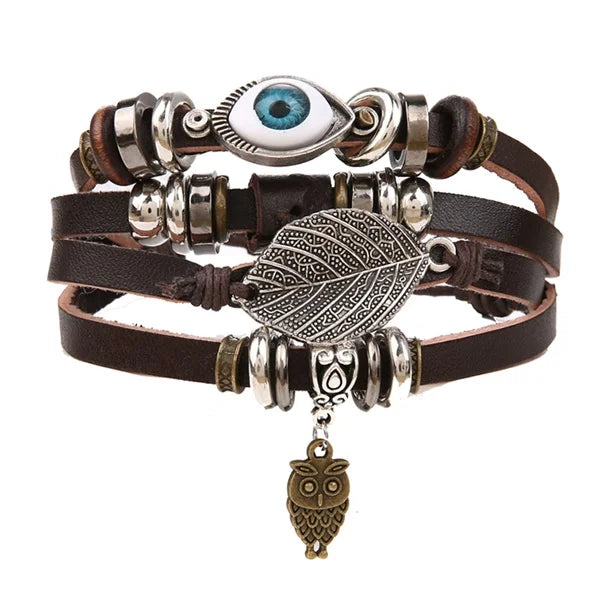 IFMIA Vintage Multi-layer Leather Bracelet Ladies Men's Bracelet Jewelry Bracelets Bangles New Style Party Gift Bohemian Gifts