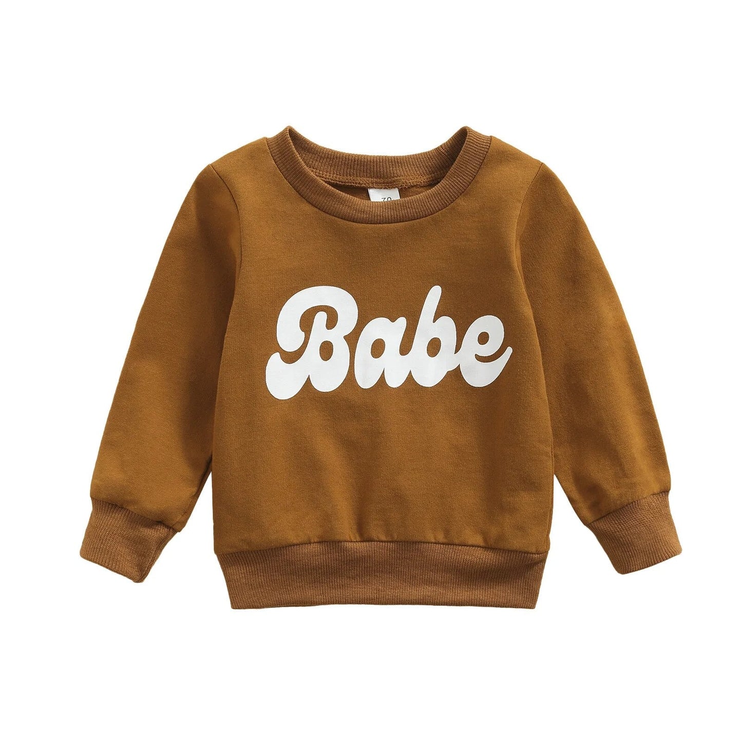 FOCUSNORM 4 Colors Lovely Baby Girls Boys Sweatshirt Tops Outfits 0-3Y Letter Printed Long Sleeve Pullover Outwear